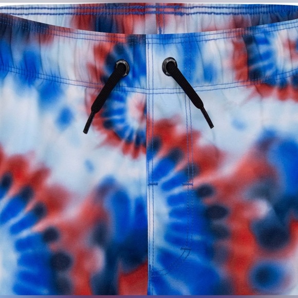 Youth Hurley Tie Dye Adjustable Drawstring Swim Trunks Shorts, Size 16-18 NEW - Picture 3 of 6
